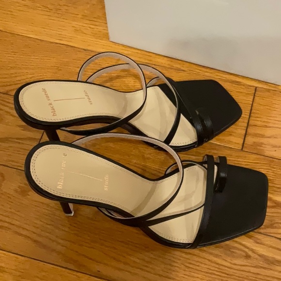 Black Suede Studio Cindy Sandal, EU Size: 39 - Picture 11 of 13